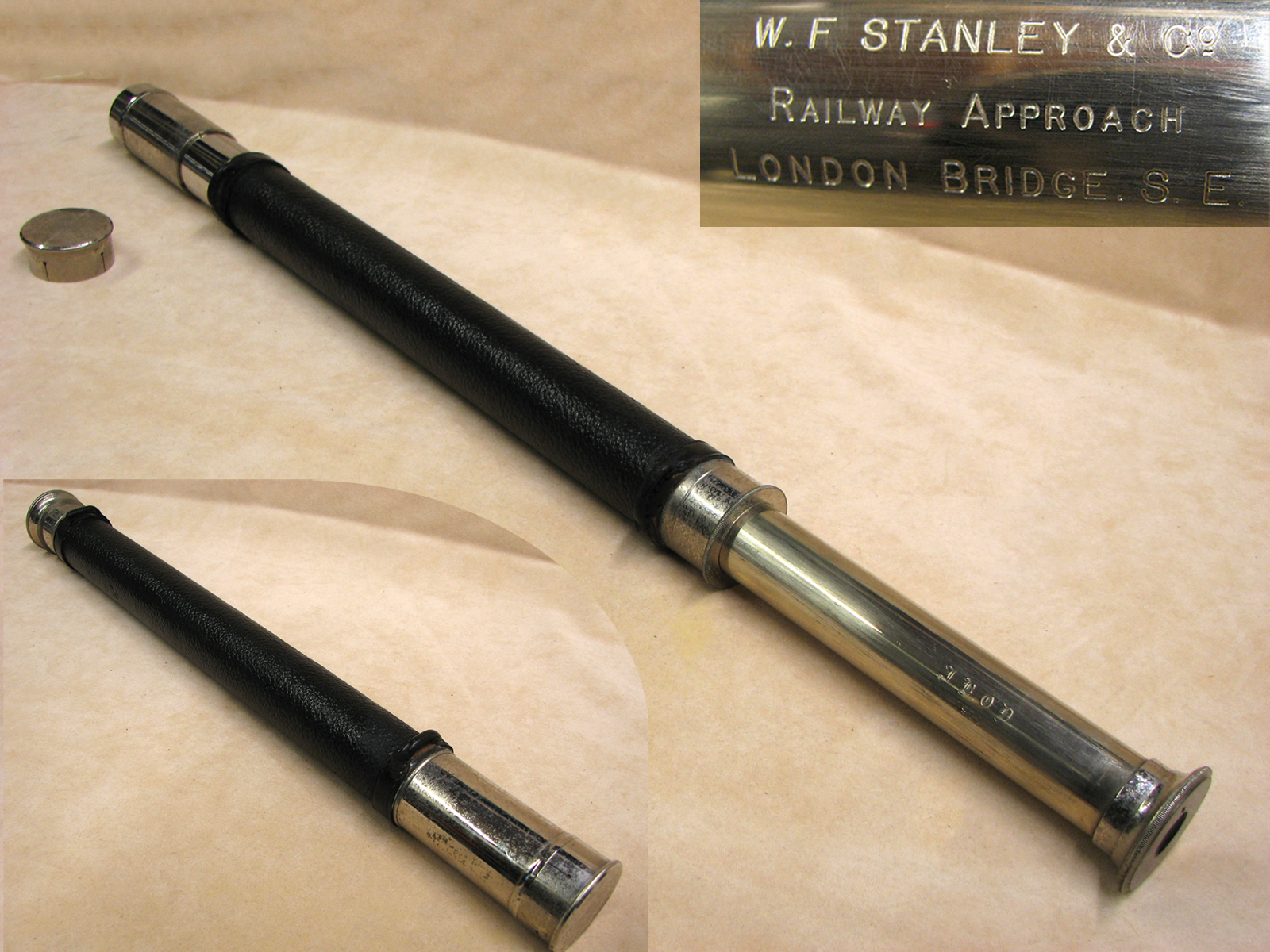 Stanley WW1 period Officer of the Watch telescope owned by John B O'Donnell